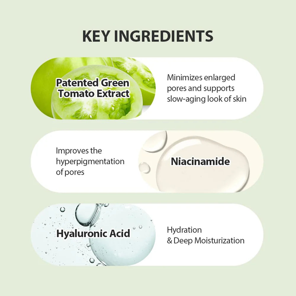 Sungboon Editor Green Tomato Pore Lifting Ampoule 75ml Serum – product photo 3