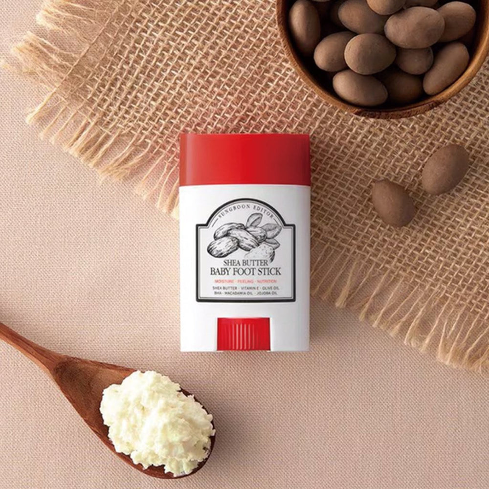 Sungboon Editor Shea Butter Baby Foot Stick 40ml Heel Balm – product photo 8