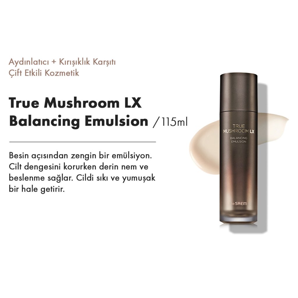 The Saem True Mushroom LX 3'lü Set / Aydınlatıcı & Kırışıklık Karşıtı - The Saem - Vionine