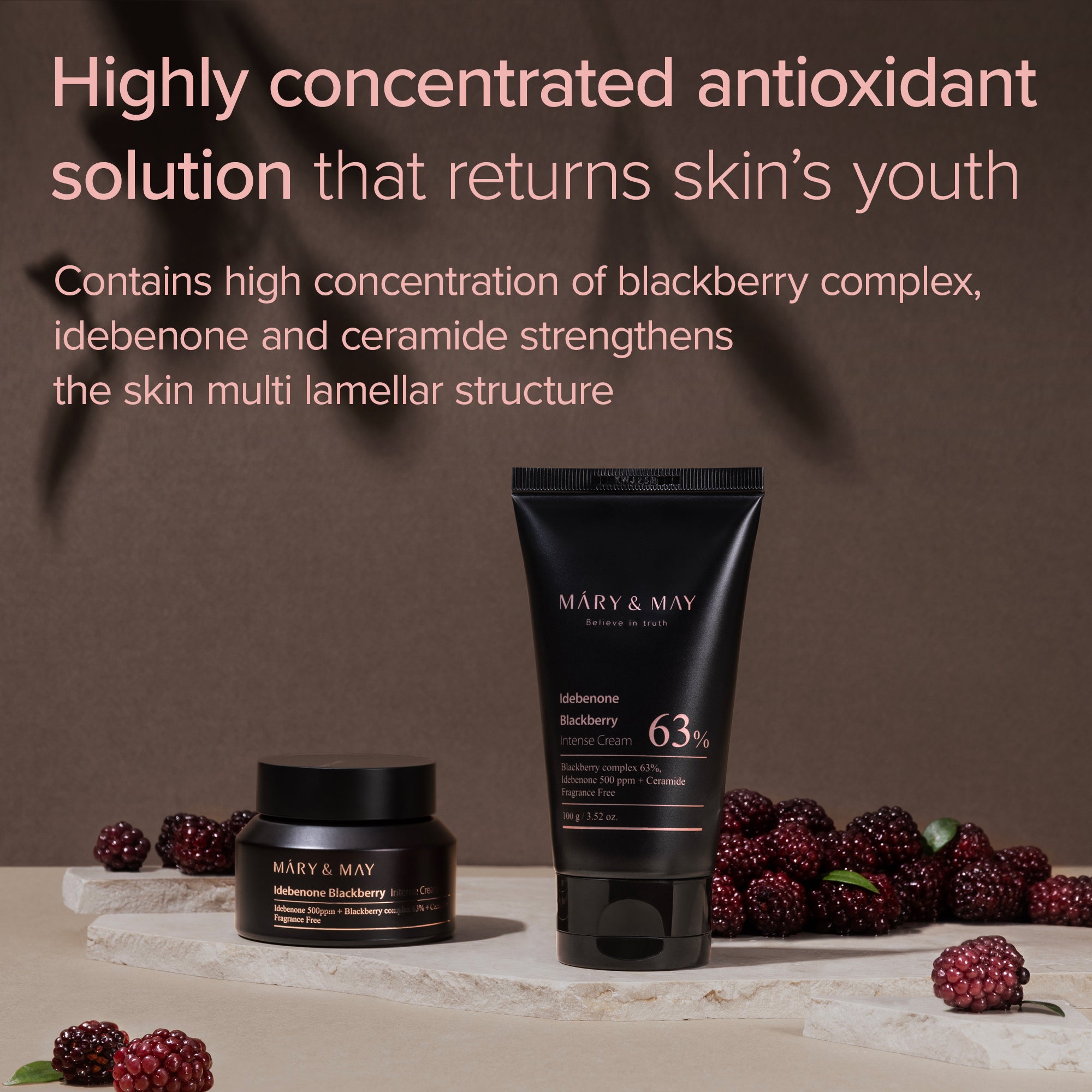 Mary & May Idebenone + Blackberry Intense Cream 100 g