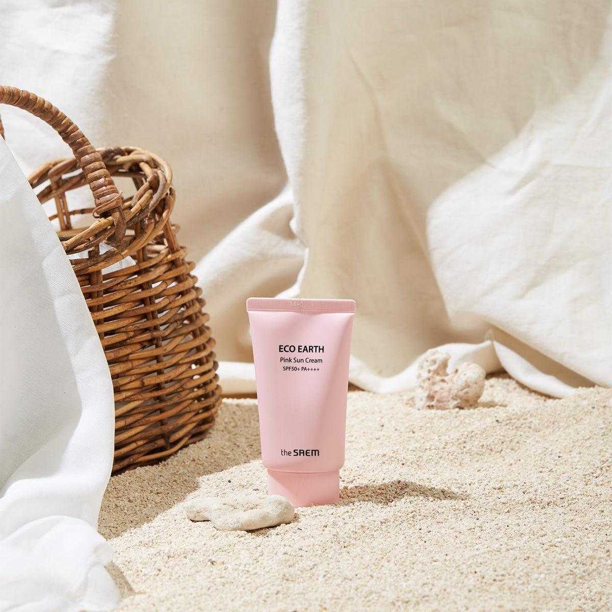 Ton Dengeleyici Işıltı Veren Güneş Kremi - Pink Sun Cream SPF 50+ PA++++ 50 gr - THE SAEM - Vionine