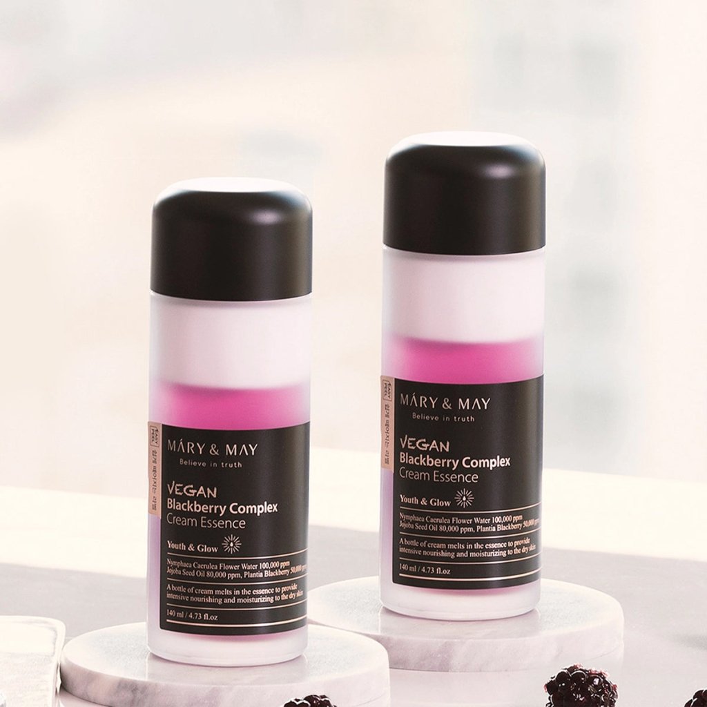 Vegan Balckberry Complex Cream Essence Duo (140ml x 2) - Mary & May - Vionine