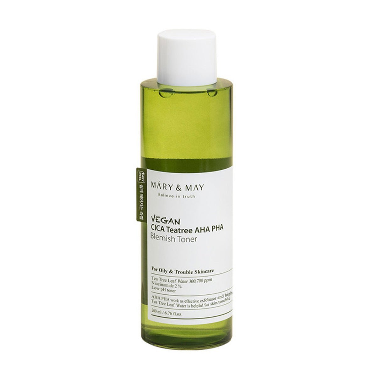 Vegan Peeling Etkili Yatıştırıcı CICA Tea Tree AHA PHA Toner 200 mL - Mary & May - Vionine