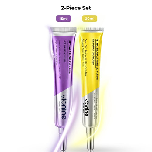 Vionine Night Care Duo Set (Cream Set) | Retinal Face Cream + Retinal Eye Cream
