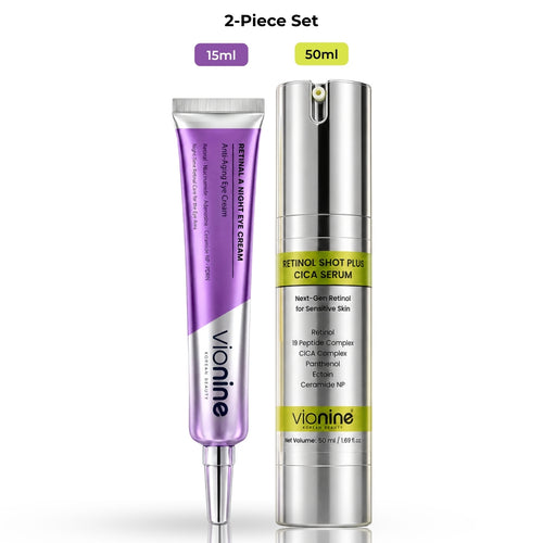 Vionine Night Care Duo Set (Serum Set) | Retinol Serum + Retinal Eye Cream