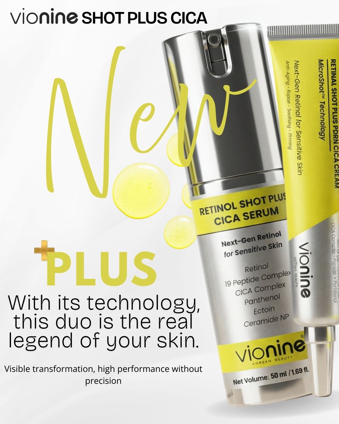 Vionine Retinal & Retinol MicroShot™ Plus Set, Anti-Aging Cream & Serum Duo – product photo 2