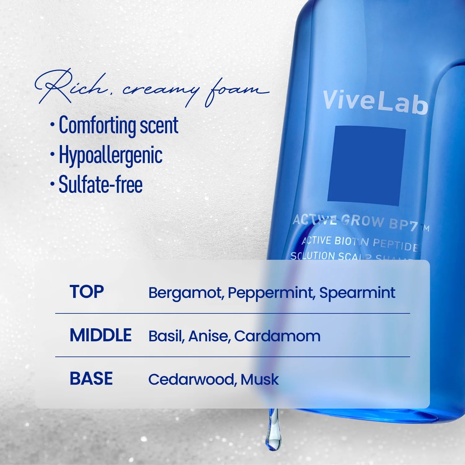 ViveLab Active Biotin Peptide Scalp Shampoo 550ml – product photo 9