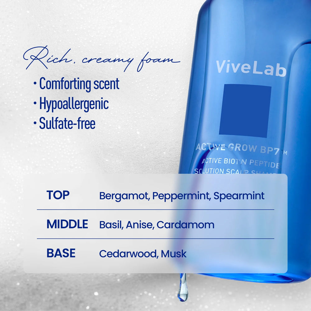 ViveLab Active Biotin Peptide Scalp Shampoo 550ml – product photo 9
