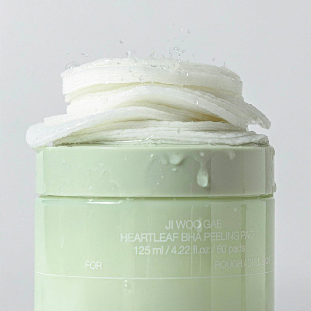 Yatıştırıcı Ve Nemlendirici BHA Pad - Jiwoogae Heartleaf BHA Peeling Pad (60 Pads) - Celimax - Vionine