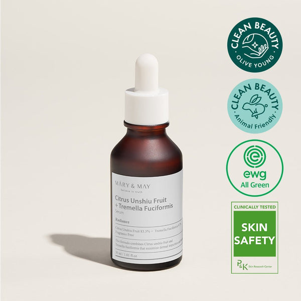 C Vitamini Içeren Leke karşıtı Aydınlatıcı Citrus Unshiu Tremella Fuciformis Serum 30 mL - Mary & May - Vionine